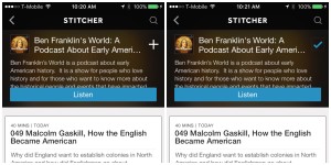 Stitcher Radio App subscribe