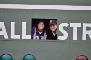 Liz and Tim in Green Monster
