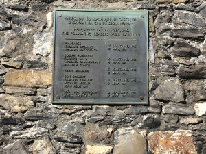 Kilmainham Gaol Plaque to 14 Irish Uprisers