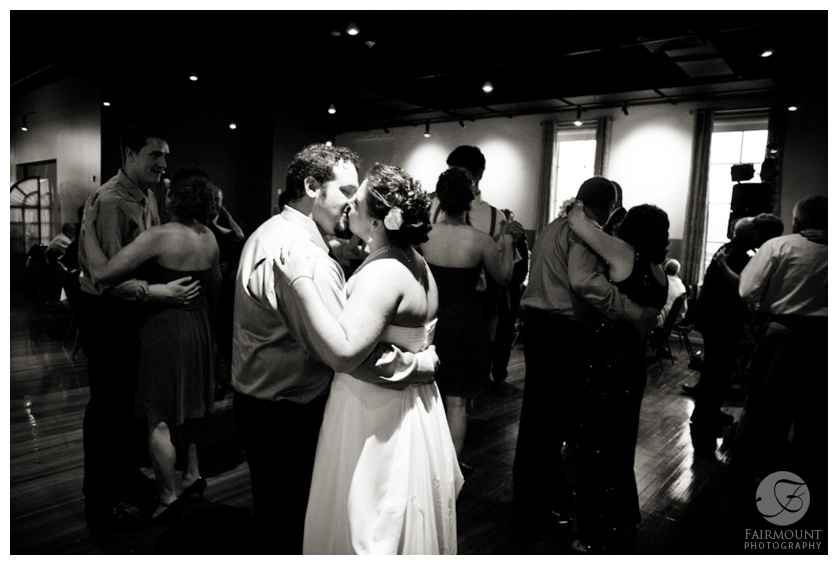 bride & groom on the dance floor at FIVE in Brew Works