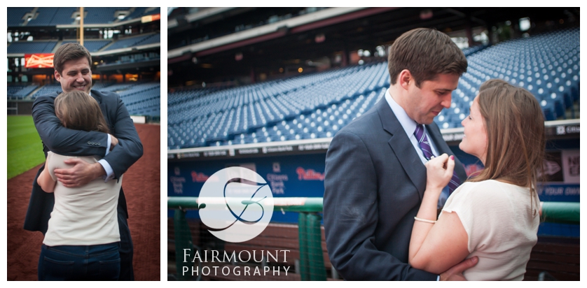 Proposal at Phillies ballpark