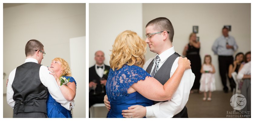 groom dances with mother