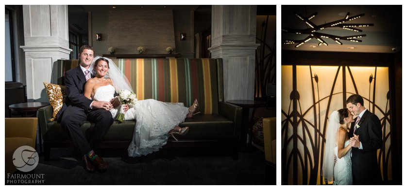 indoor bridal portraits at The Reeds at Shelter Haven