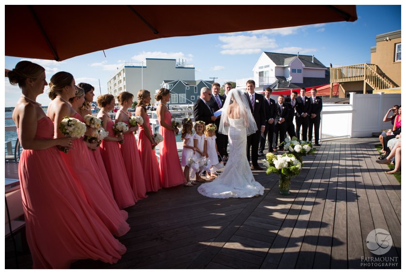 wedding vows at ceremony by the bay in Stone Harbor, NJ
