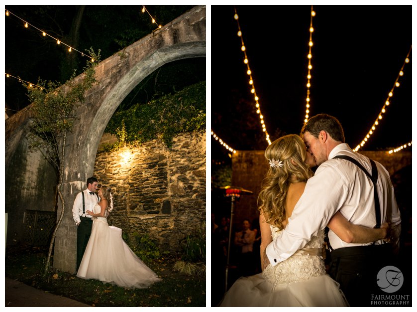 Night portraits at The Old Mill in Rose Valley by Fairmount Photography
