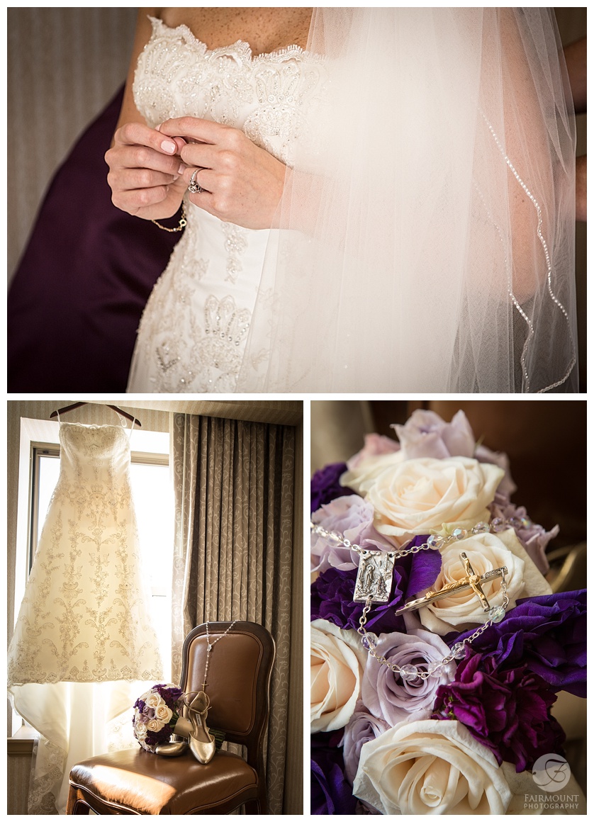 wedding dress and details