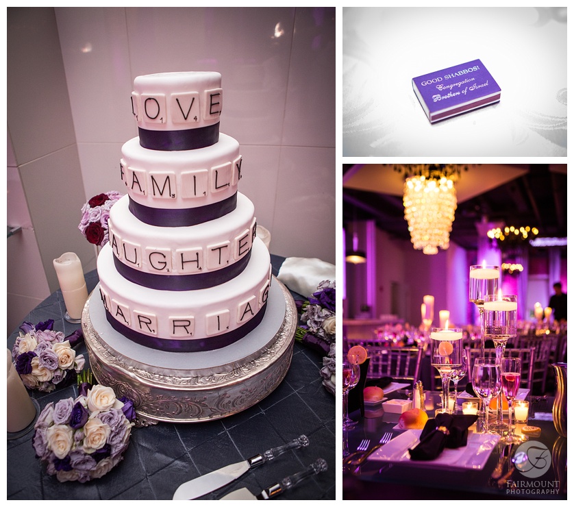 wedding cake and reception details tendenza