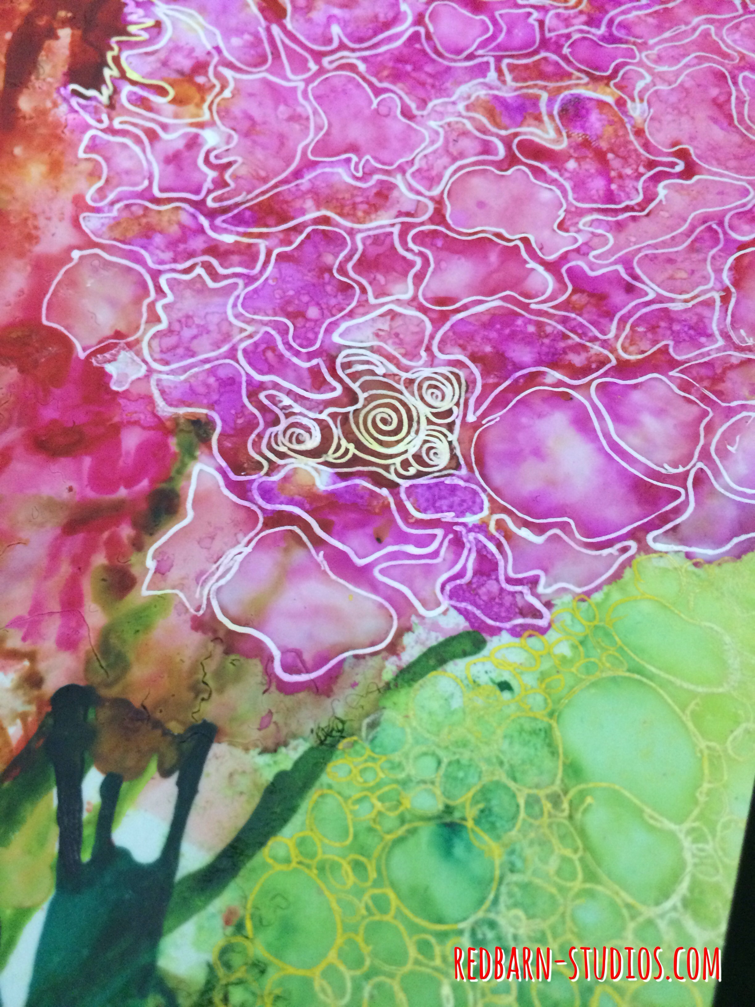 Doodle on Alcohol Ink-100 days of art
