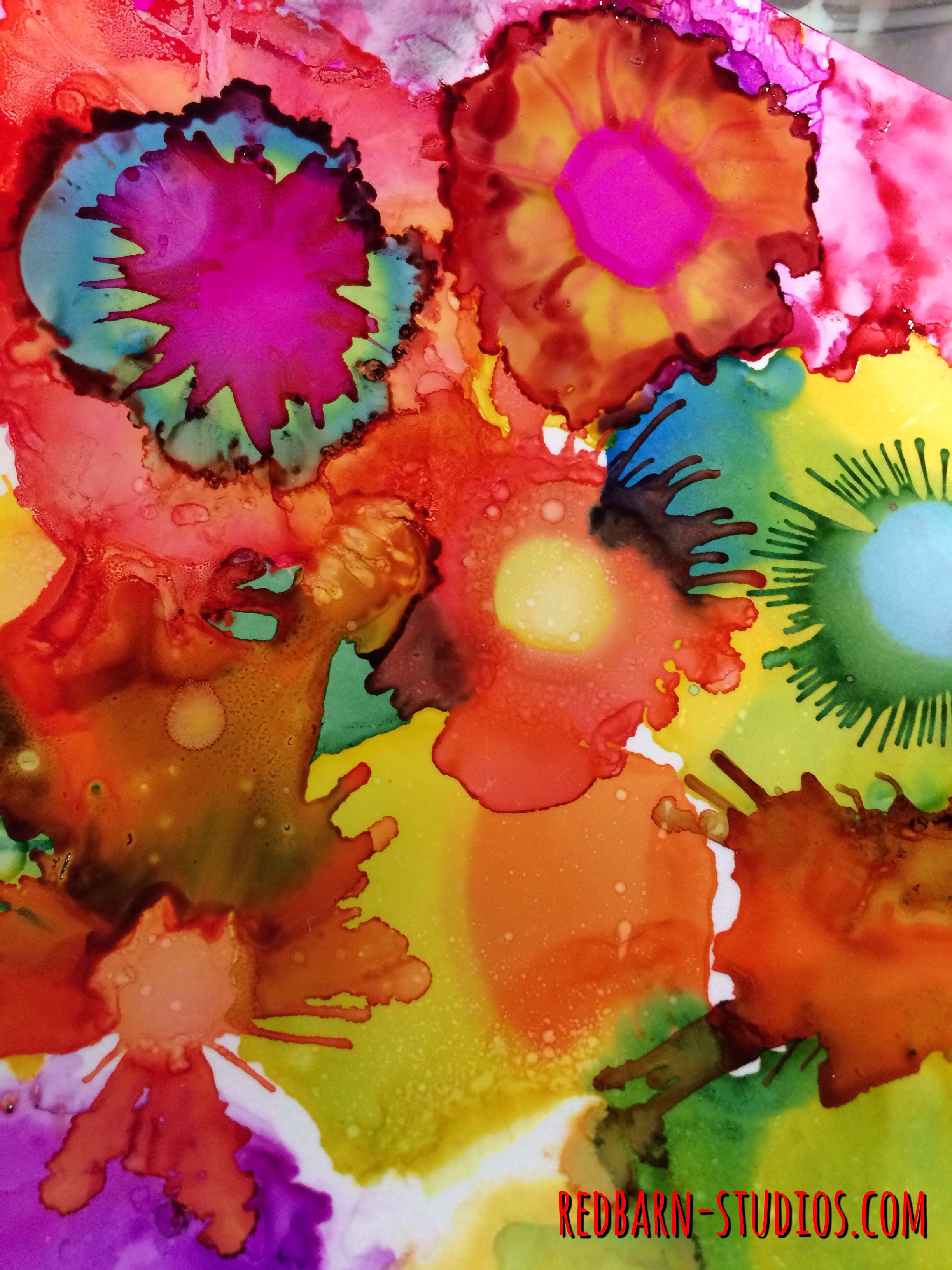 Alcohol Ink Play-100 days of art