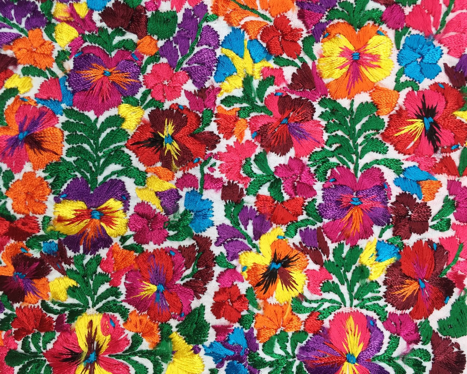 Floral Embroidery in San Antonio Castillo Velasco, Oaxaca, Mexico — The  Textile Atlas