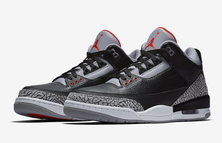 red black and grey 3s