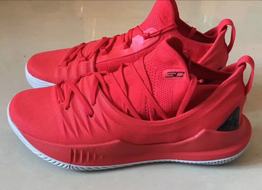 THE ALL-NEW CURRY 5 IN A RED COLORWAY 