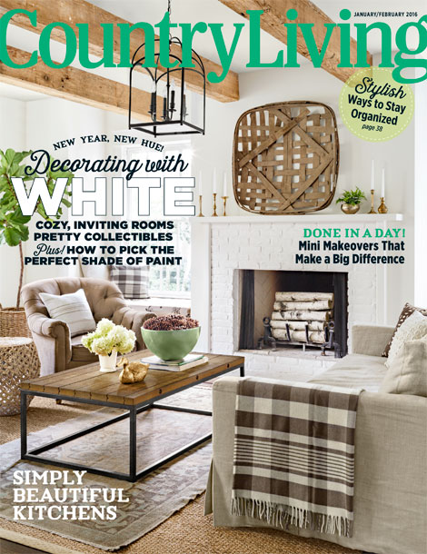 Julie Couch- Country Living Magazine Cover February 2016