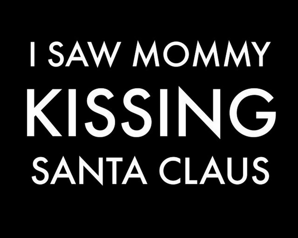 Mommy Kissing Santa :: House of Valentina