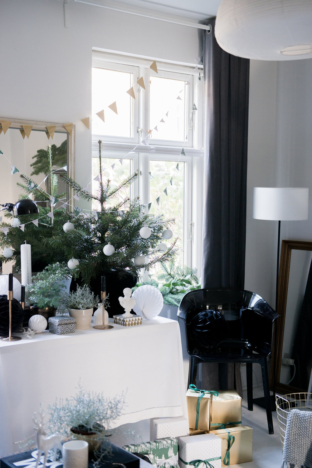 Glamorous Christmas Living Room Makeover House of Valentina