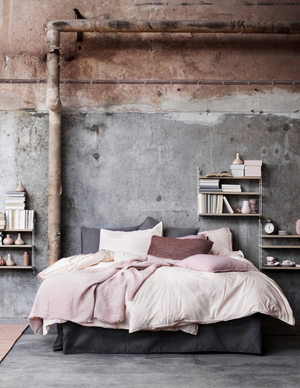 Rustic Modern Bedroom :: Featured on House of Valentina