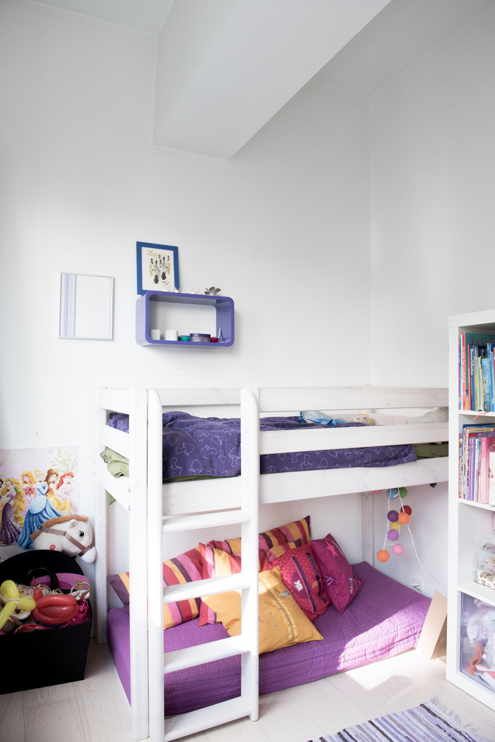 White & Modern Shared Kid Bedroom :: House of Valentina