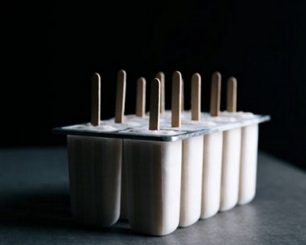 Banana & Vanilla Pops with Salted Dark Chocolate & Crushed Roasted Almonds | Gather & Feast