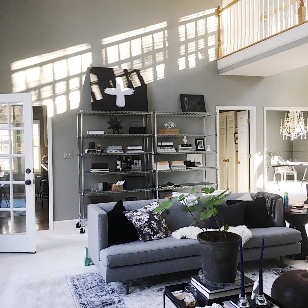 Suburban Living Room Makeover:: House of Valentina