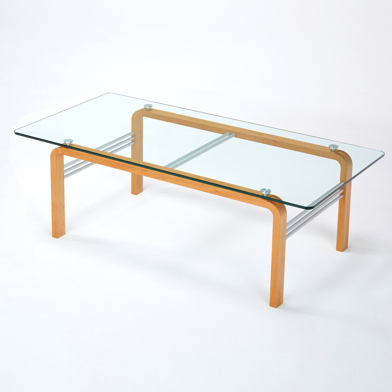 CURVEiture Modern Glass Coffee Table — Carol Jackson Furniture