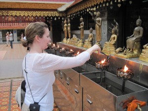 Sacred lamps Doi Suthep