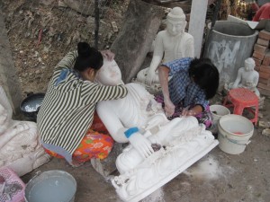 Mandalay stone carving