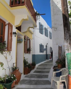Nisyros village street (photo by Maia Coen)