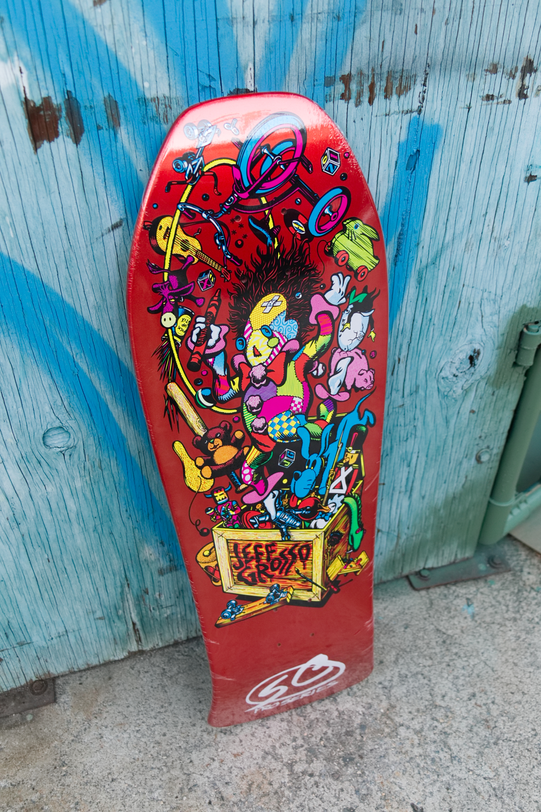 Santa Cruz Grosso Toybox 10 Inch Skateboard Deck 10 Inch Orange