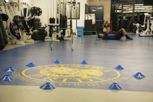 Mike Rudin/The Chronicle Hofstra athletes are all subjected to intense stength and conditioning training.