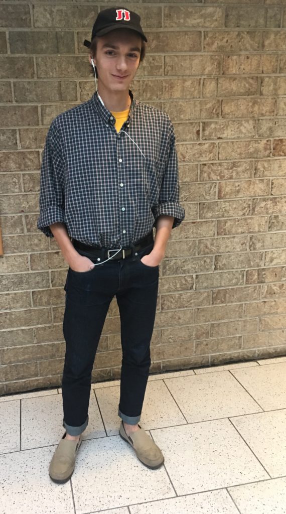 Andy Dillingham, freshman Dillingham describes his style as “Fatherly Fresh.” He loves to shop at thrift stores for his style inspiration. Any clothes he buys new he loves to purchase from the Gap, otherwise he maintains his saucy looks through old fashioned pieces made to bring a fresh, new look.
