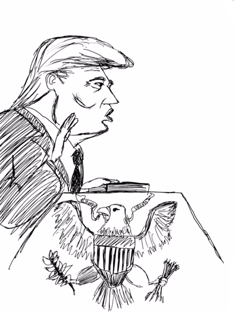 Political Cartoon by the Assistant Op-Ed Editor