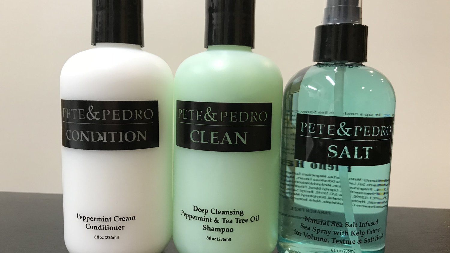 Review: Shampoo, Conditioner, and 'Salt Spray' from Pete & Pedro — The Peak  Lapel