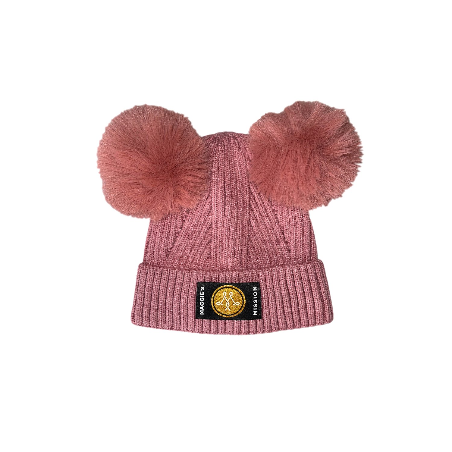 — Mission Pom Pom Maggie\'s Hat Maggie\'s Knit Mission Children\'s Pink