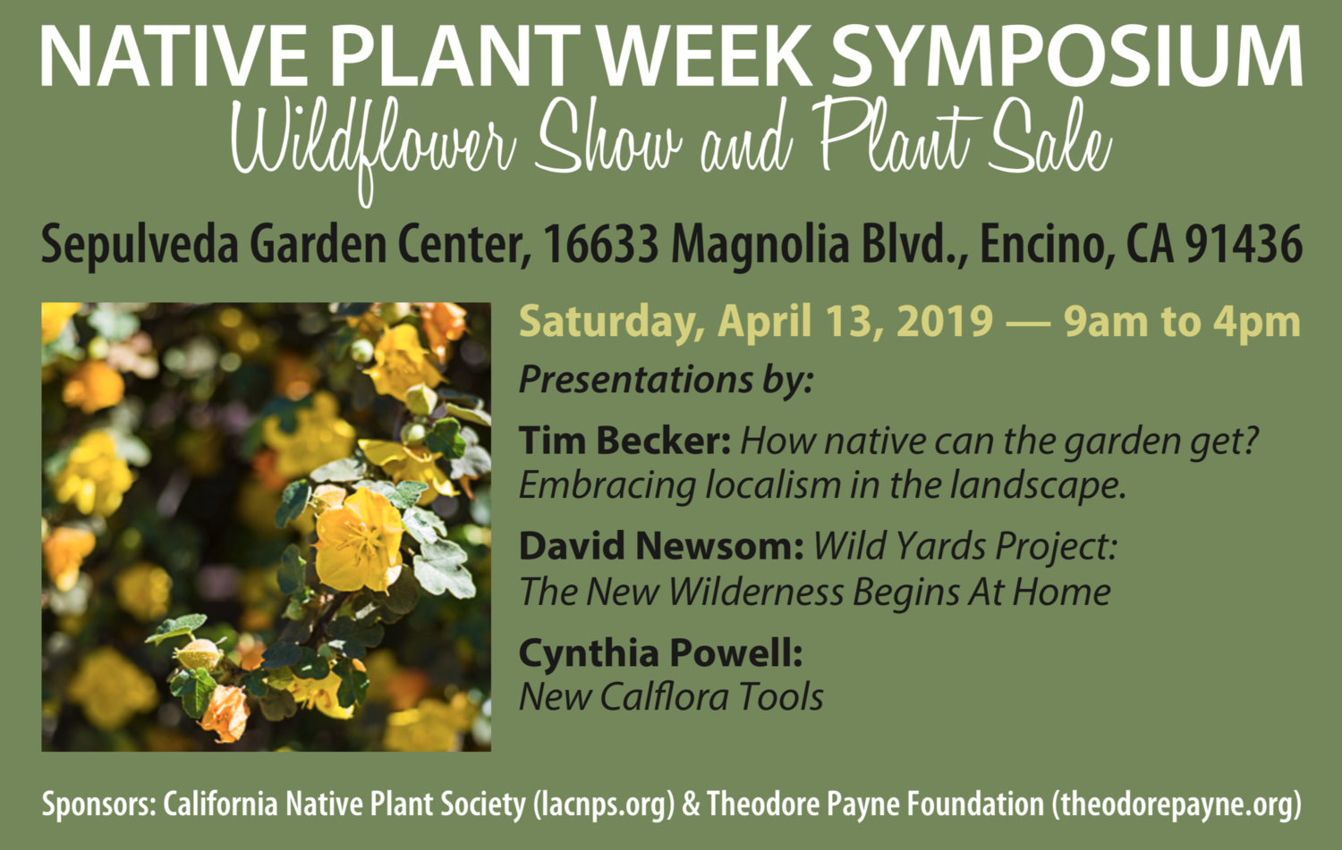 Native Plant Week Symposium Wildflower Show And Plant Sale