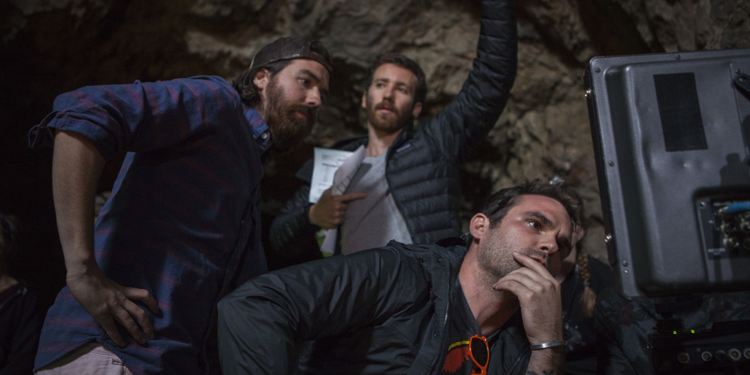 30 - Directors Mark Dennis and Ben Foster at Bronson Cave