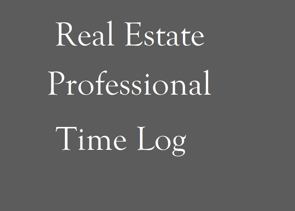 Real Estate Professional Time Log — Kolodij Tax & Consulting