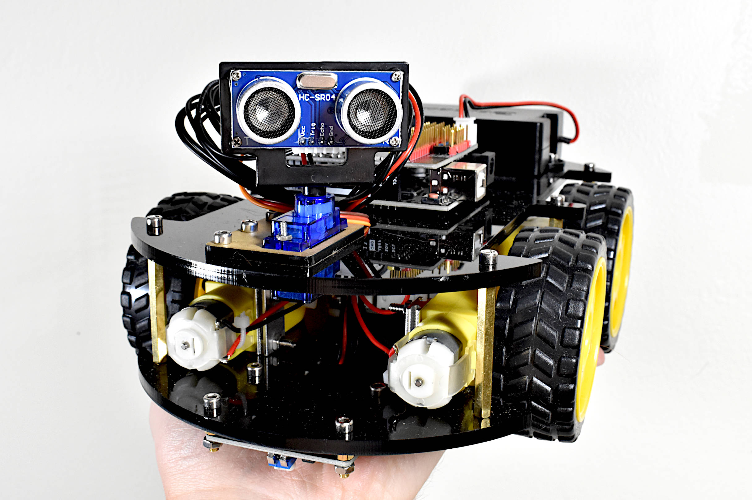Details about   Smart Car Tracking Motor Smart Robot Chassis 2WD Ultrasonic Arduino CH340G NEW 