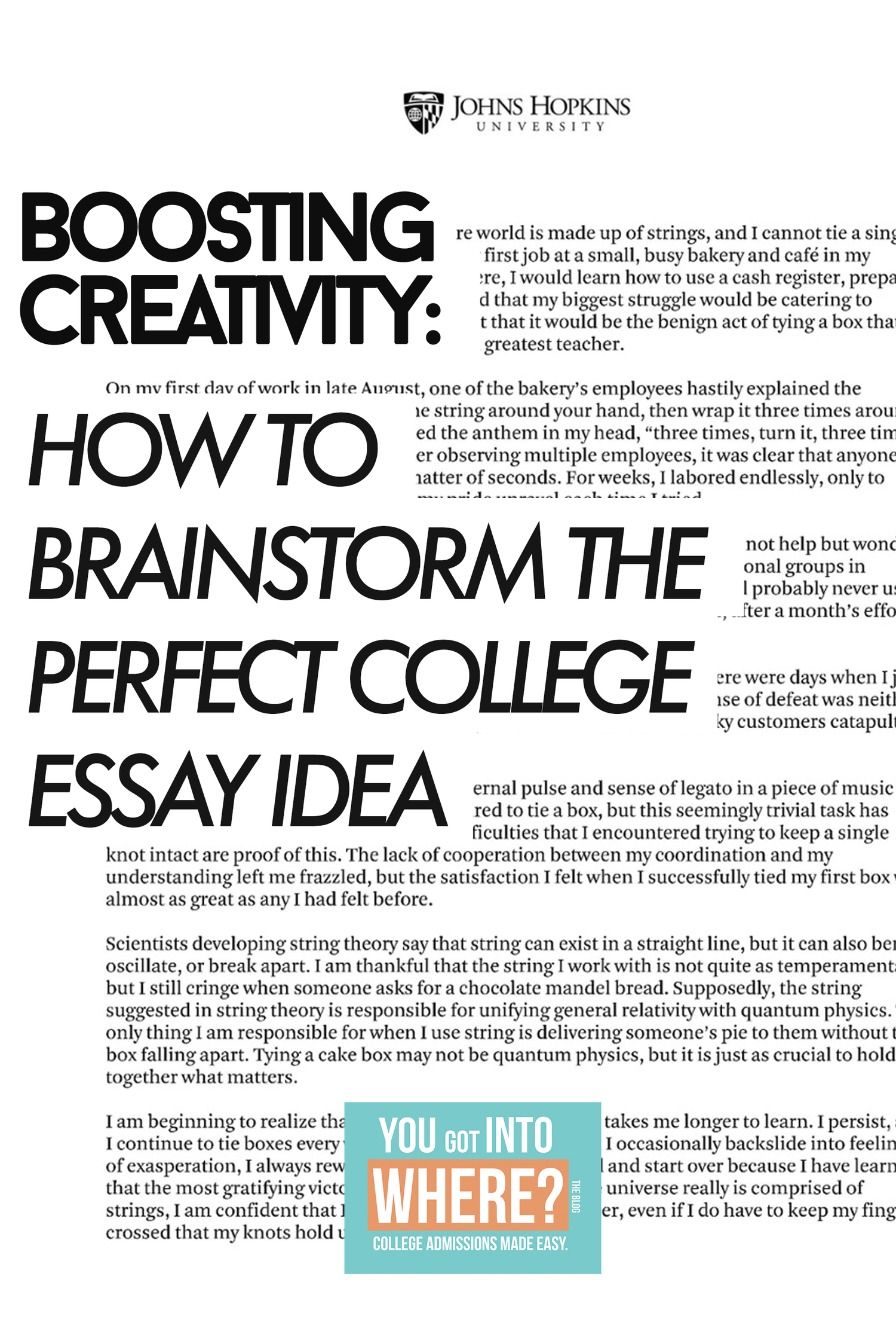 brainstorming college essays