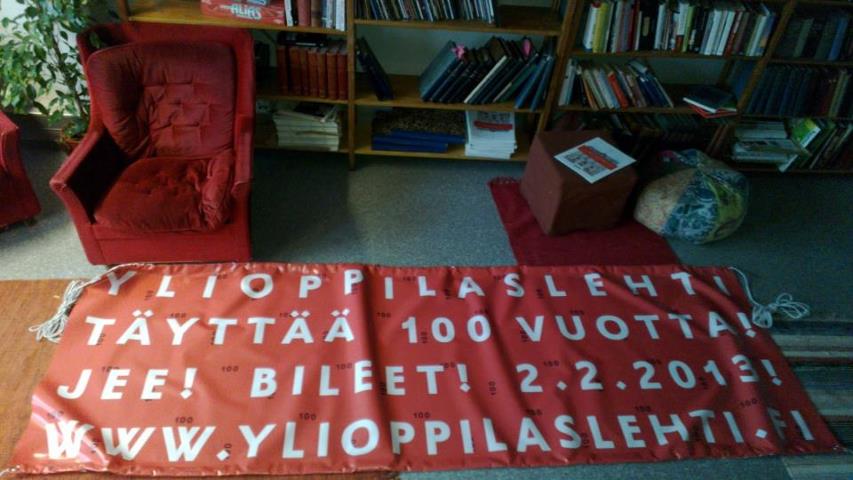 Ylioppilaslehti is celebrating its 100th anniversary in 2013.