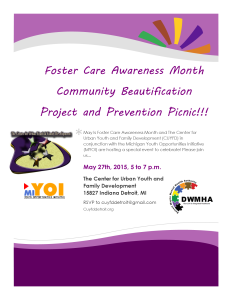 Foster Care AWareness month flyer