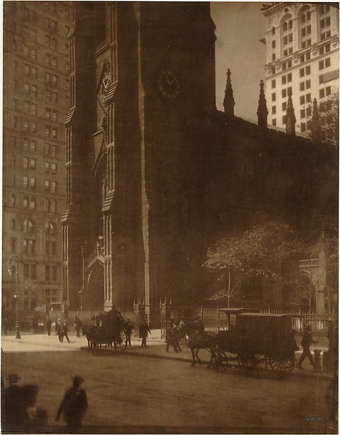 Edward Steichen, Trinity Church, New York, 1904. Metropolitan Museum.