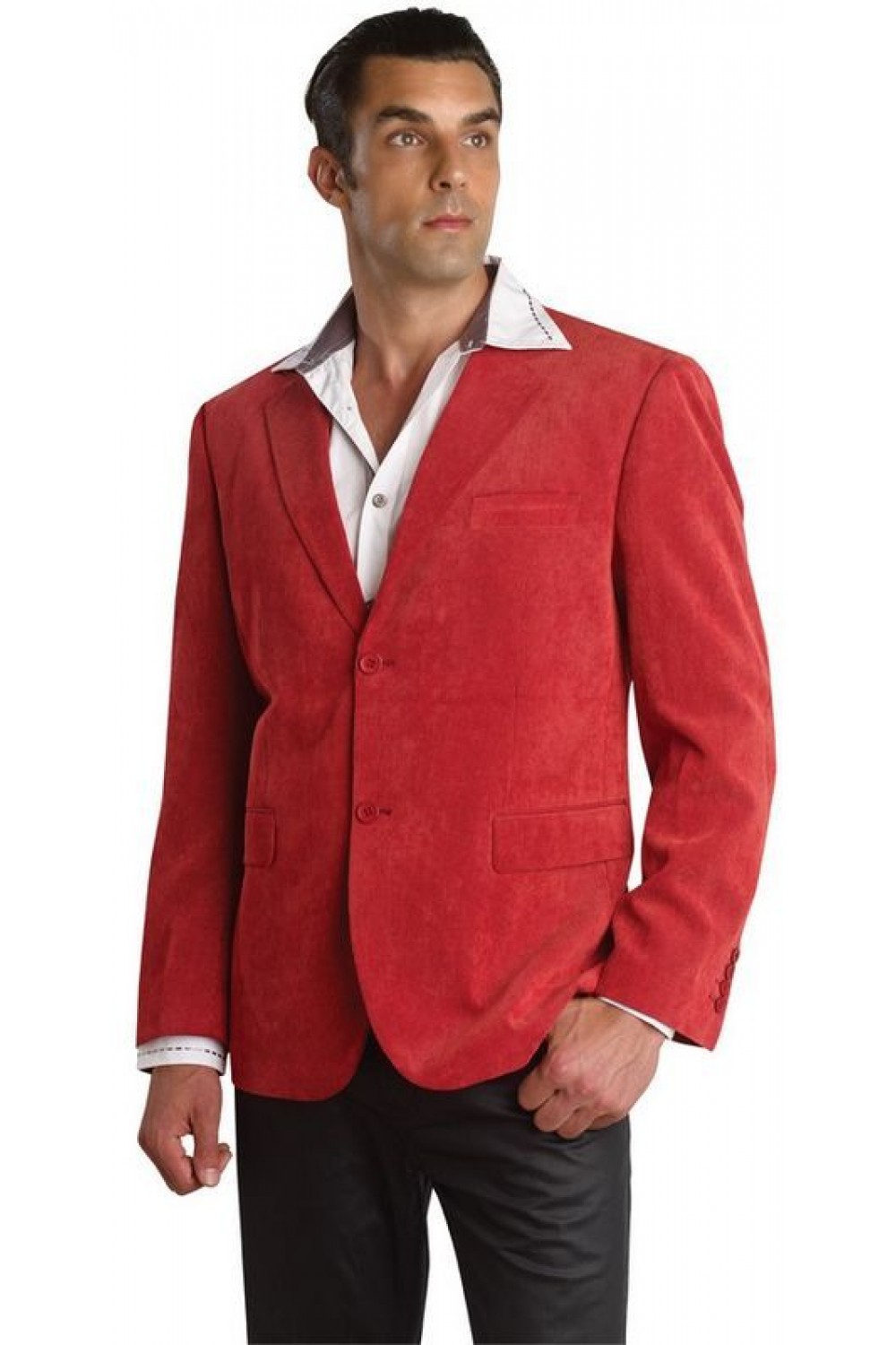 Boekhouder onbekend Mantel 35590-J Corduroy Blazer Fashion Jacket (Red) — Ace of Diamond