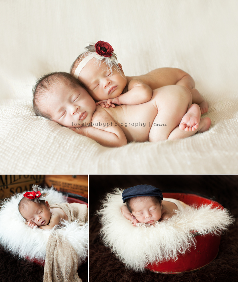 sacramento twins newborn baby photography studio