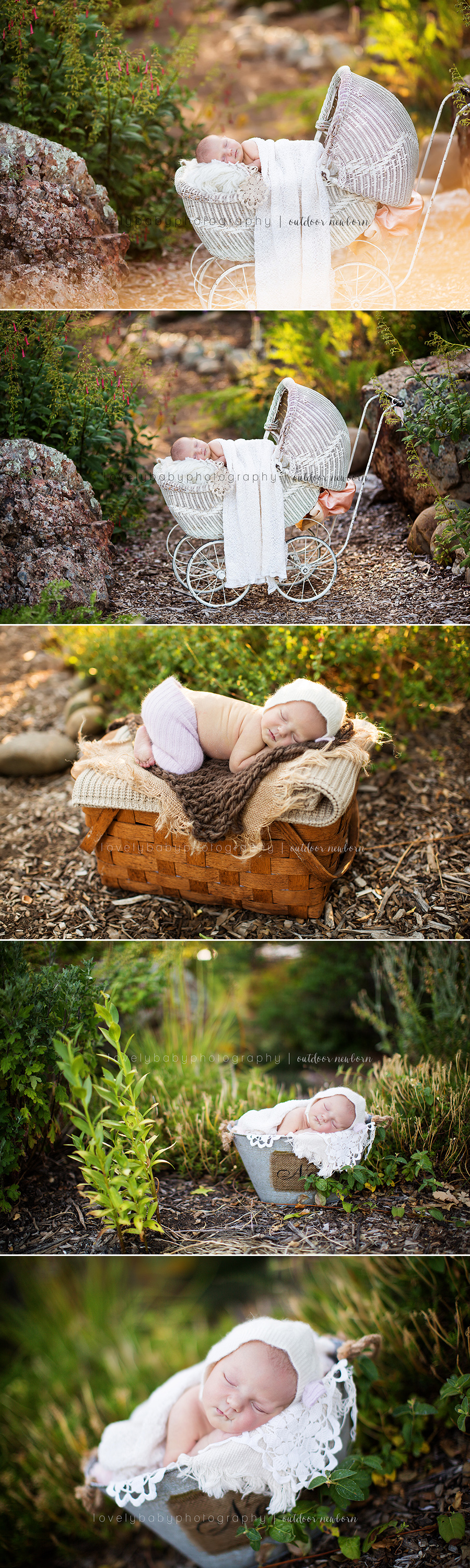 sacramento outdoor newborn photographer
