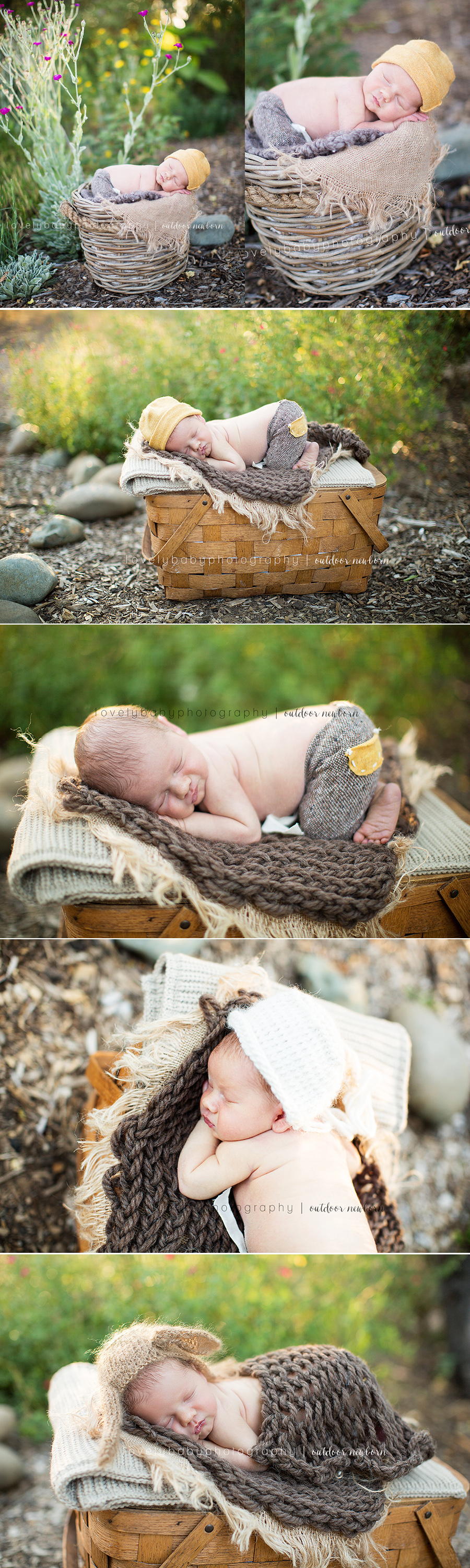 sacramento outdoor newborn boy photographer