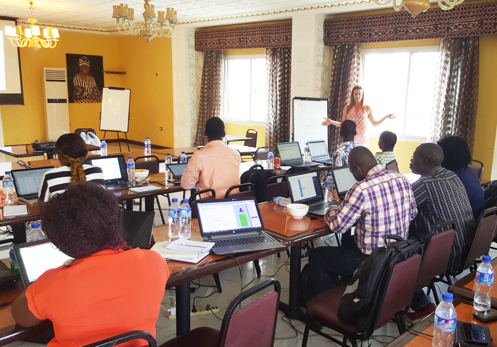 Data Management and Integration Training - Gretchen (Consultant) instructing trainees. 