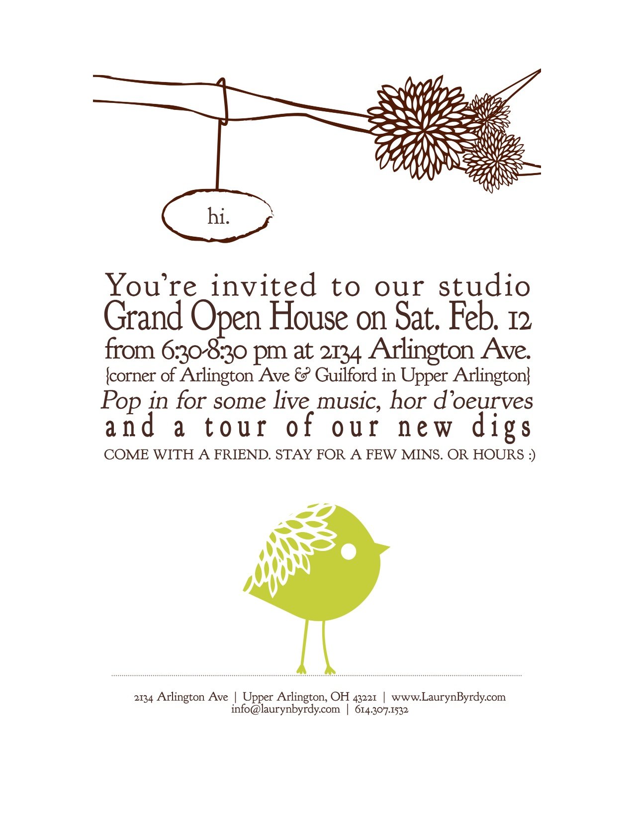 Grand opening invite