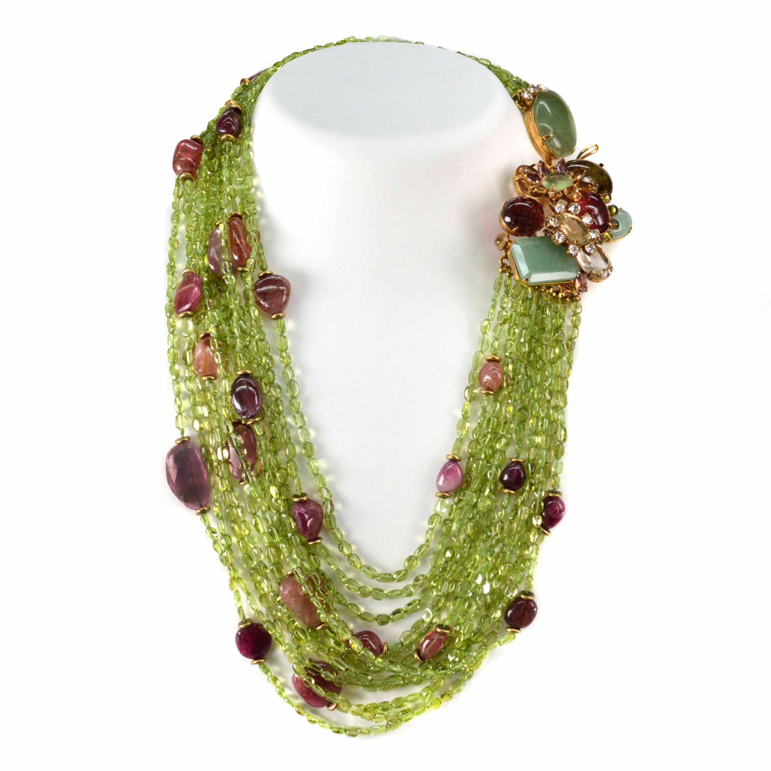 Details about   Faceted 942 Cts Earth Mined Single Strand Tourmaline Beaded Necklace JK 21E292