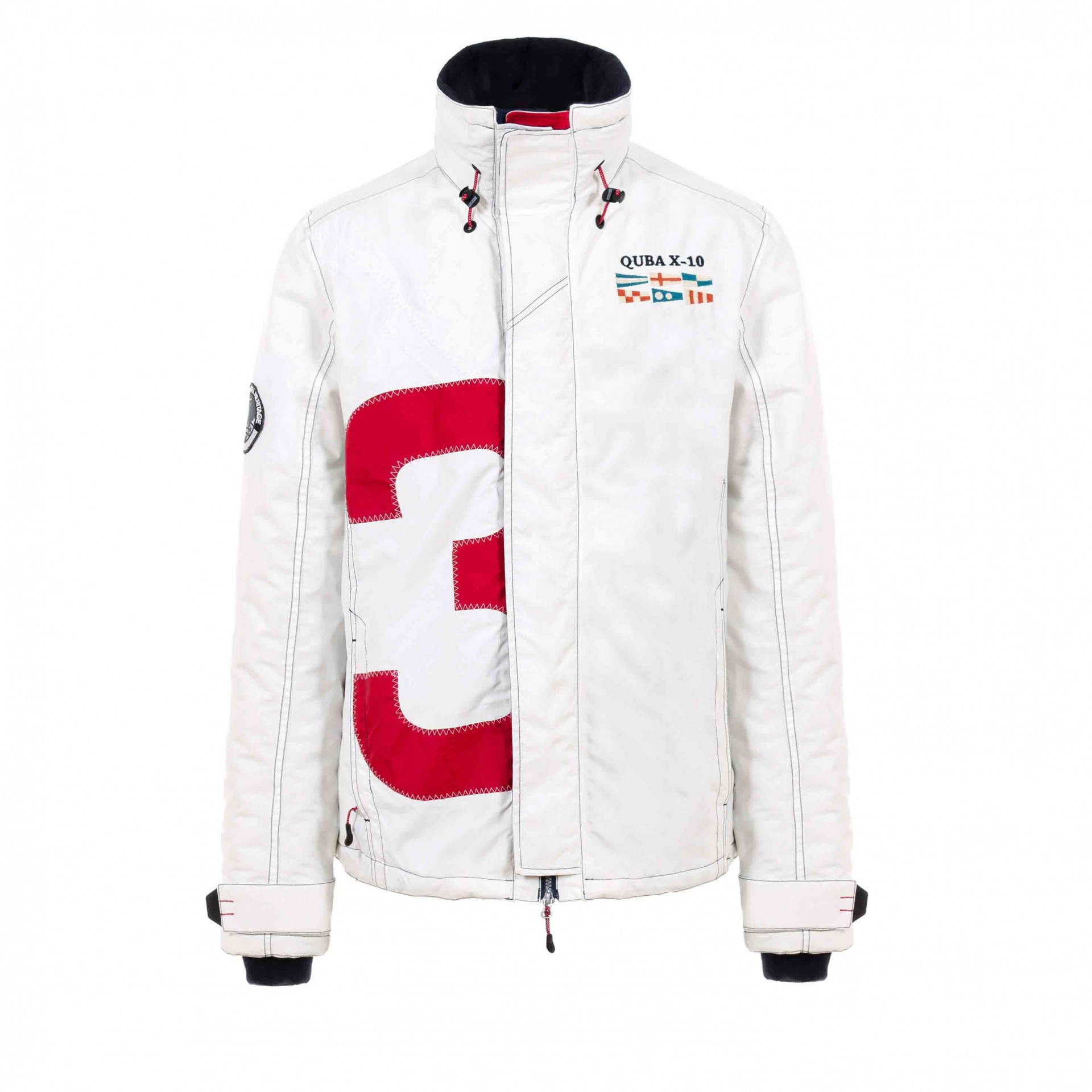 X-10 Men's Jacket - White & Red, £250, www.quba.com 