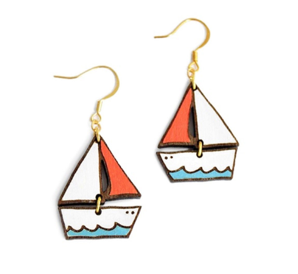 Dreamy Boat earrings, £17, Materia Rica. www.wolfandbadger.com 